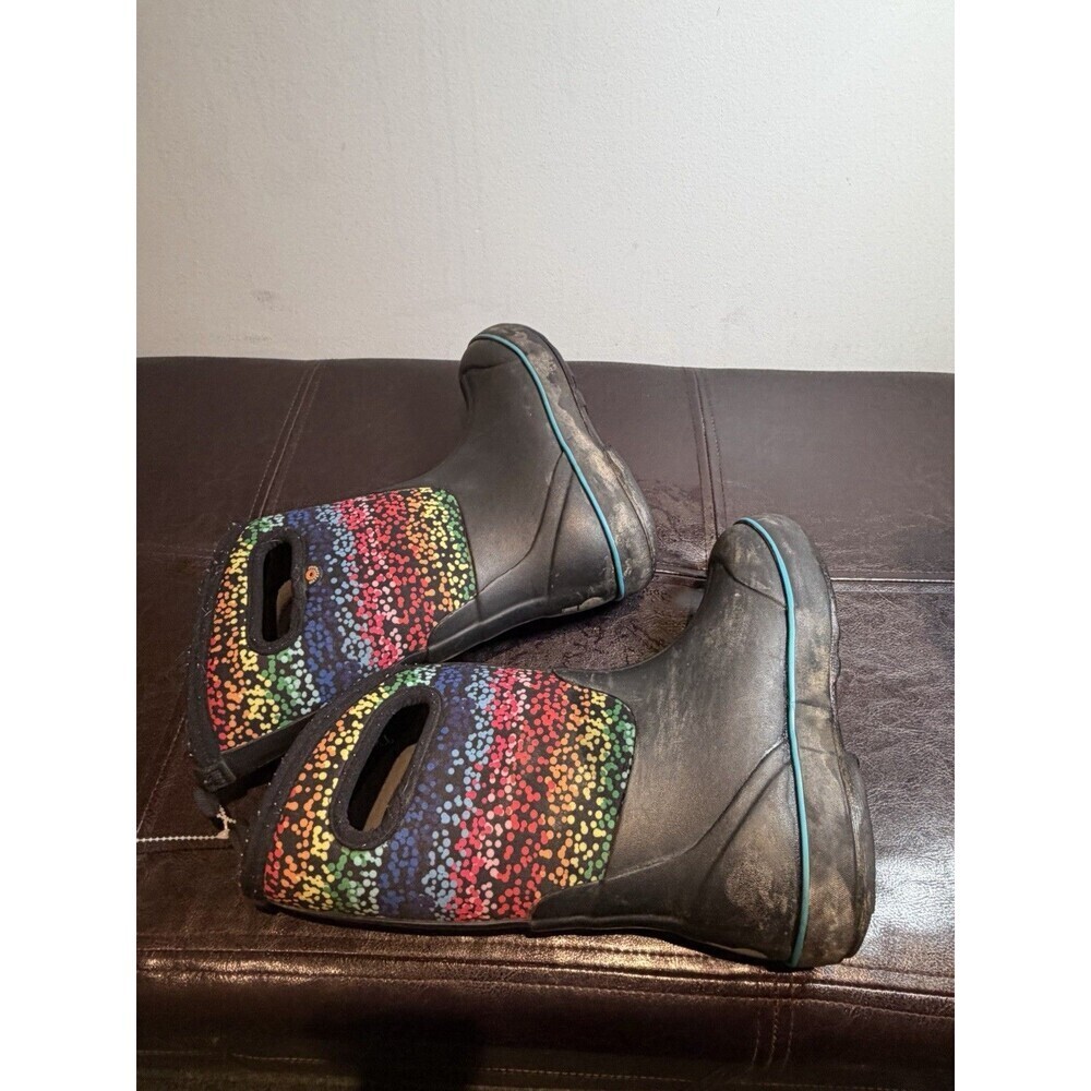Bogs Kids Classic II Design A Boot - Rainbow Dots Size Youth 1 - Picture 5 of 7